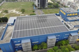 IKEA高雄店啟用太陽能發電 年減431噸碳排放量